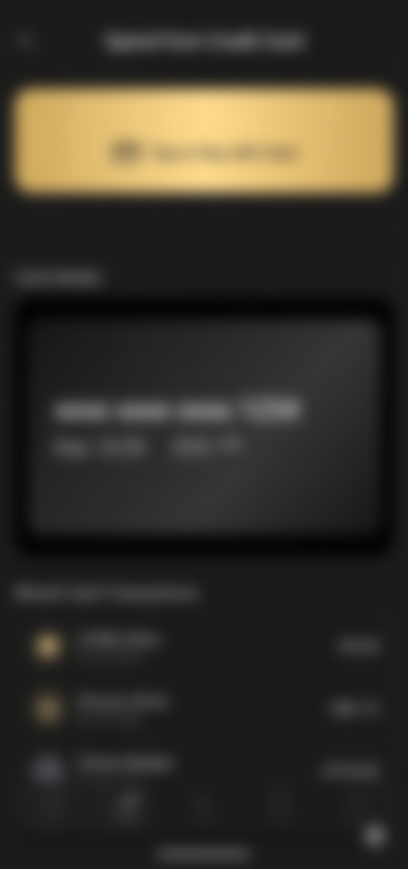 Spend directly from Credit Card